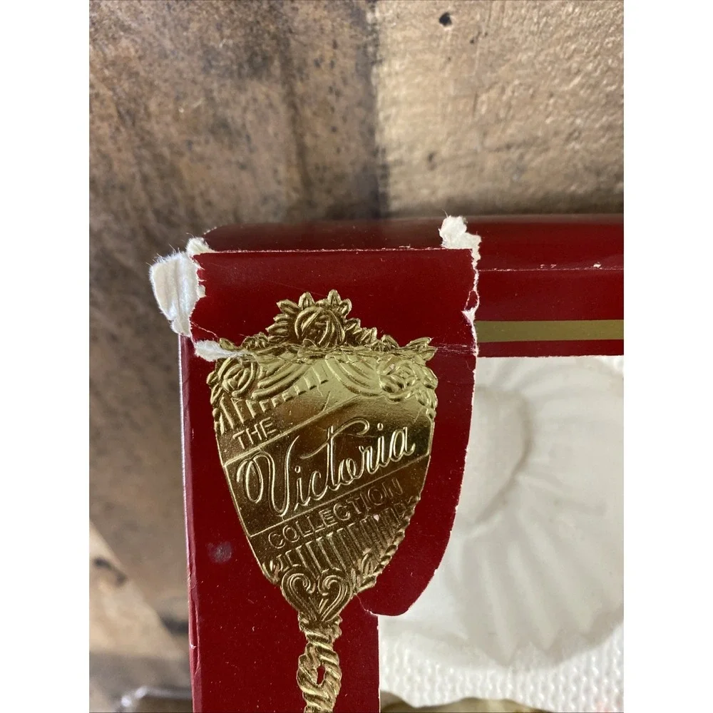 Vintage Victoria Collection Glass‎ Christmas Ornaments - Set of 3 - HEAVY WEAR